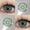EYESHARE 1 Pair Natural Color Contact Lenses Sweet Big Eyes Brown Gray Yearly Easy To Wear