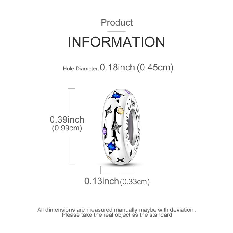 Original Charms Beads Copper Clip Charms Zircon Silicone Spacer Beads Fit Original Bracelet Diy Charm Women Jewelry