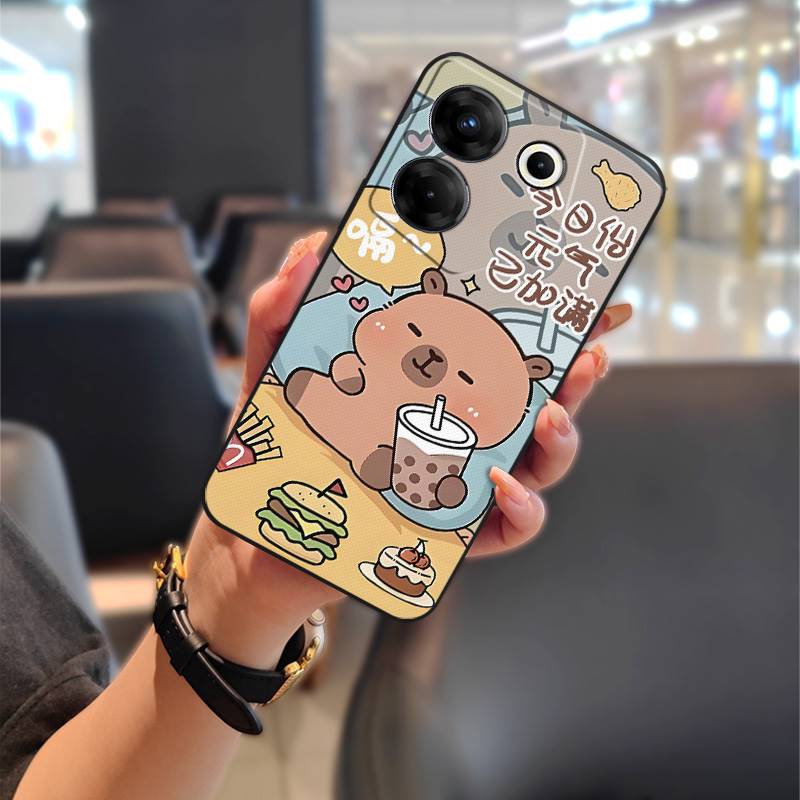 Waterproof TPU Phone Case For Tecno Camon20 Pro 5G/CK8n Durable Back Cover Anti-dust Phone Pouch Couple Dirt-resistant