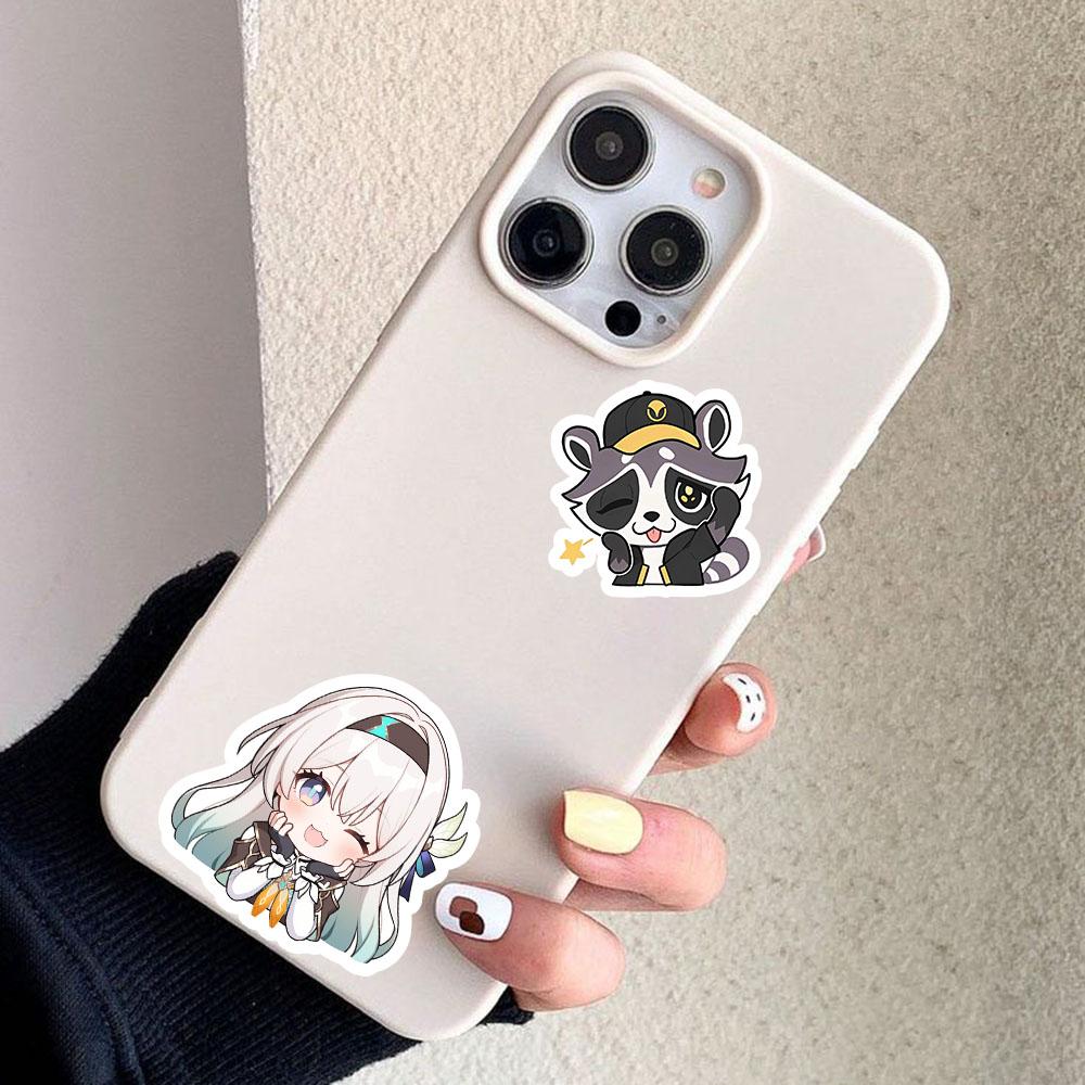 50Pcs Honkai Impact 3rd Game Star Trail Waterproof Stickers, Honkai Impact Starry Sky Cute Decals, Phone Cases, Laptop Cases, DIY Laptop Collectibles