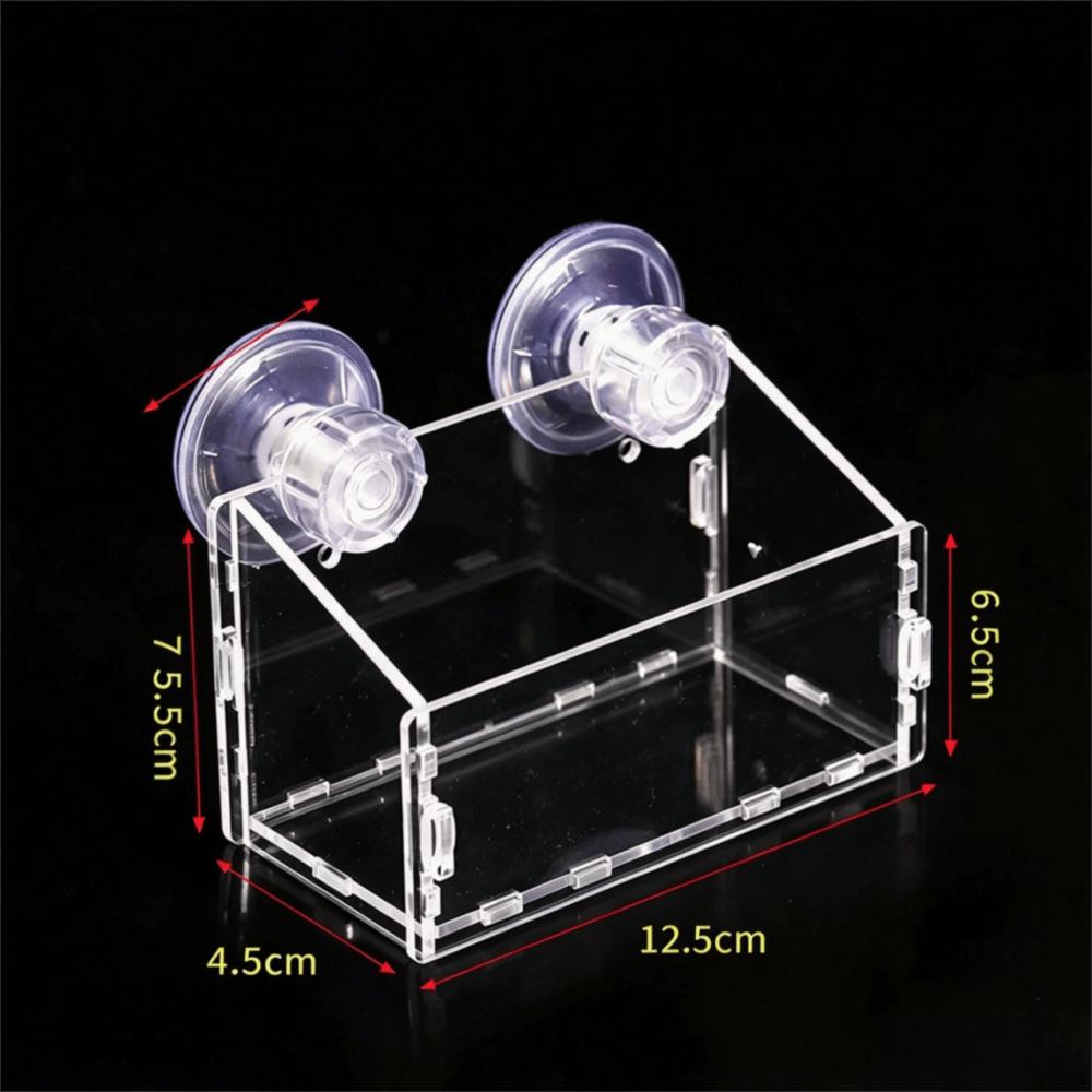 Suction Cup Mount Aquatic Plant Cup Acrylic Fish Tank Plant Holder Aquarium Decor