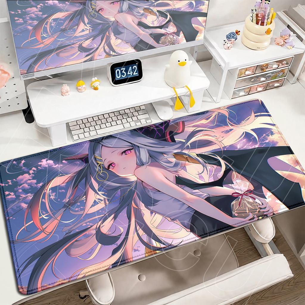 Mousepad Anime Sorasaki Hina Cute Desktop Carpet Xxl Laptop Blue Archive ESport Game Keyboard Mat Cartoon Pc Rubber Accessories