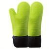 1pc Insulated Oven Gloves Silicone Heat-proof Gloves Oven Mitts Microwave Oven Baking Tools Household Kitchen Bar Bakeware