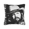 In Memory Of David Allan Coe 1939- Pillow Cover Retro Portrait Tribute Soft Cushion Cover Pillow Case For Living Room Chair