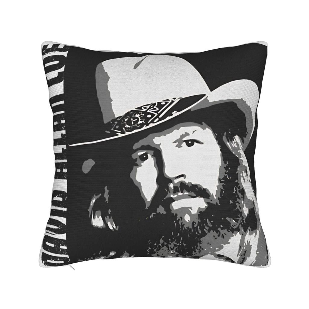 In Memory Of David Allan Coe 1939- Pillow Cover Retro Portrait Tribute Soft Cushion Cover Pillow Case For Living Room Chair