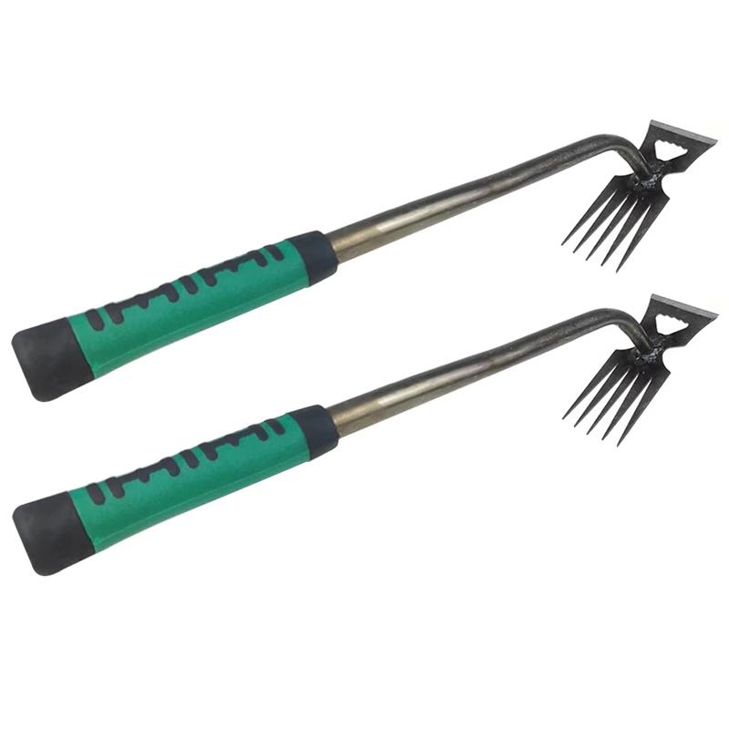 5/6/11 Tines Gardening Hand Weeder Tool Multifunctional Uprooting Weeding Tool Grass Root Removal Tool Gardening Supplies