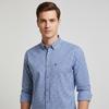 Men's Plaid Long Sleeve Cotton Shirt - Breathable Autumn/Winter Casual or Business Wear