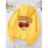 Cherries Printed Funny Print Hoody Men Women Hip Hop Pullover Hoodie Loose Warm Sweatshirt Fashion Clothing
