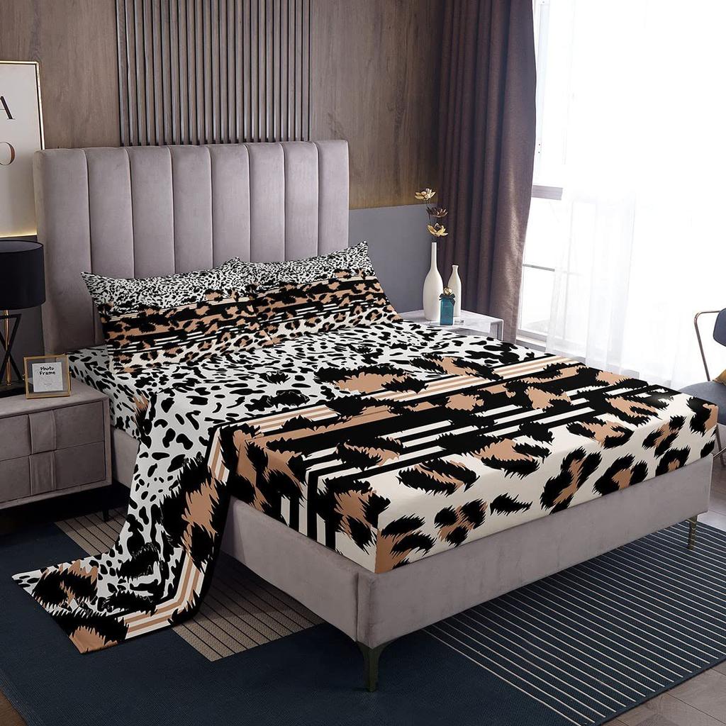 Color Cartoon Unicorn Pattern Bed Hat Four-Piece Bedding Set Bedroom Dormitory Bedding Decoration