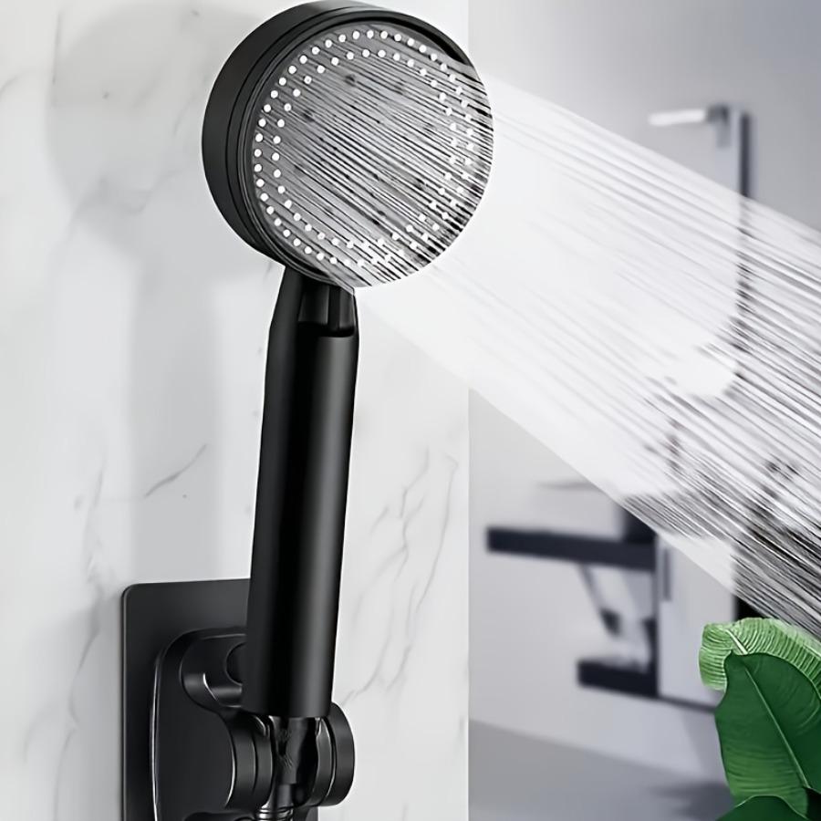 1pc 5-Mode High-Pressure Water-Saving Shower Head, Including Rain And Massage Modes, Universal Bathroom Shower Head for Easy Installation