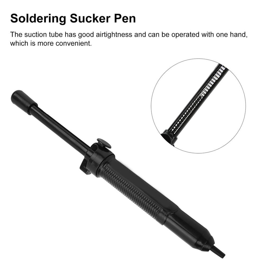 Solder Sucker Manual Powerful ABS Pumping Desoldering Sucker Pen for Electronic Soldering Tools
