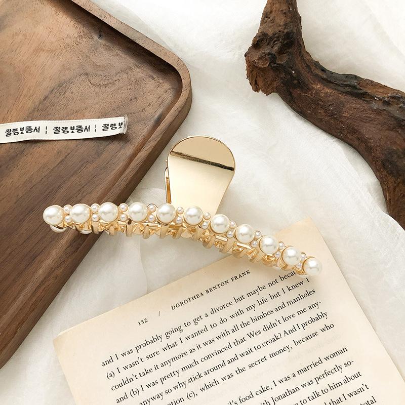 Women Fashion Gold Hollow Geometric Hair Claw Retro Hair Clips Barrette Hair Crab Hair Clips Headband Hairpin Hair Accessories