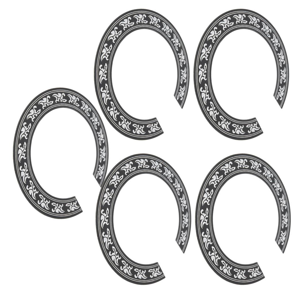 5Pcs Sound Hole Sticker 39in Round Classical Guitar Guard Tools Environmental Protection PVC