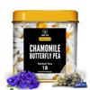 Kamomill och Clitoria te (18-pack, 1,83 g), Kamomillfjärilsärta örtte, blått te