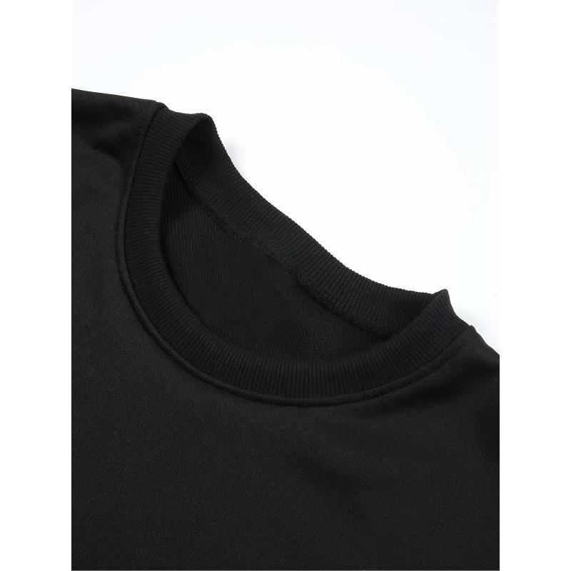 Suitable for Autumn and Winter, Men's Autumn/Winter Fashion Street Casual Crewneck Sweatshirt, Crewneck Design, Comfortable and Warm Fabric