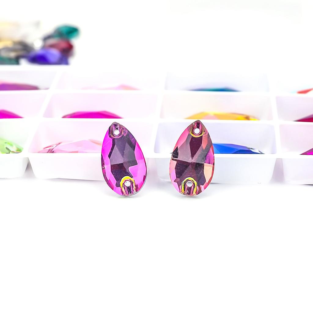 Drop Flatback Sew On Rhinestones Bulk Glass Crystal Stone for Tailoring Materials and Accessories Garment Accessories