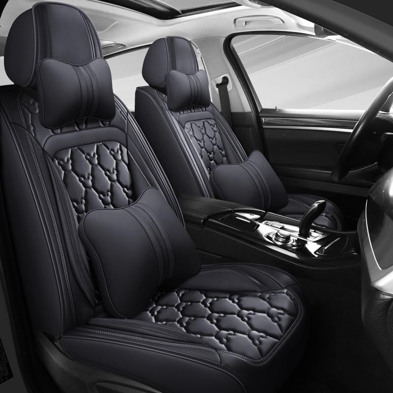 Universal Full Leather Car Seat Cover for Civic, Bora, Lavida, Sagitar - All Season, Full Wrap Cushion