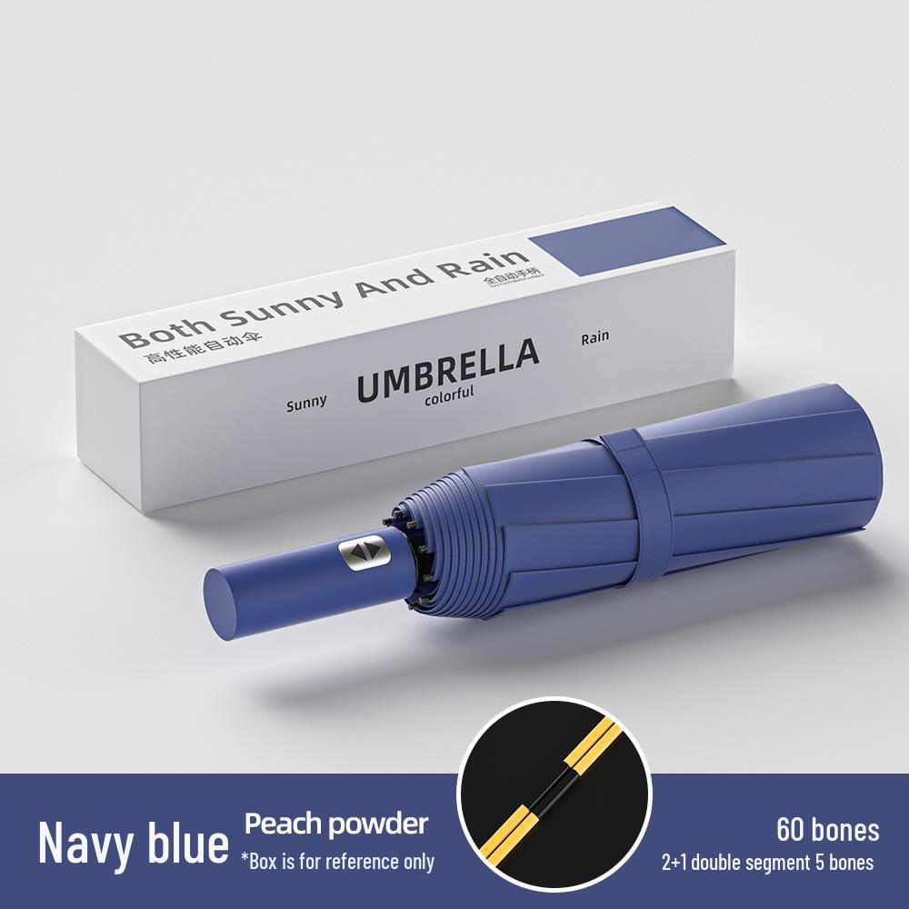 Luxury Fully Automatic Folding Umbrella for Women & Men - Sunshade, Sunscreen, and Business Advertising Parasol.