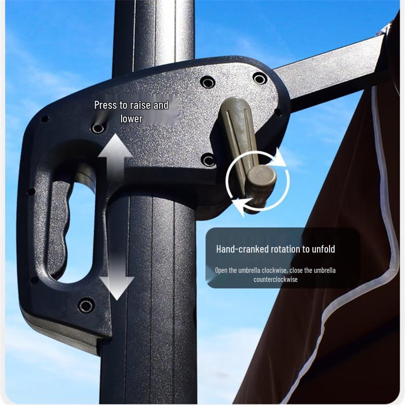 USAN HOME Outdoor Roman Sunshade Umbrella with Stand