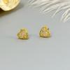 Stylish, Sweet, Exquisite, Simple And Compact Mini Full Of Diamonds, Love Stud Earrings, Versatile Earrings.