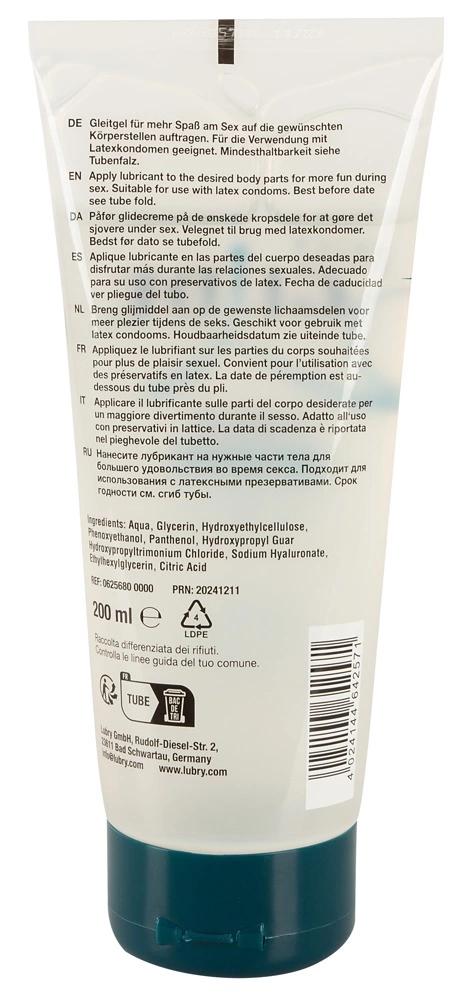 Just Glide Premium - Premium Water-Based Moisturizing Lubricant 200 Ml