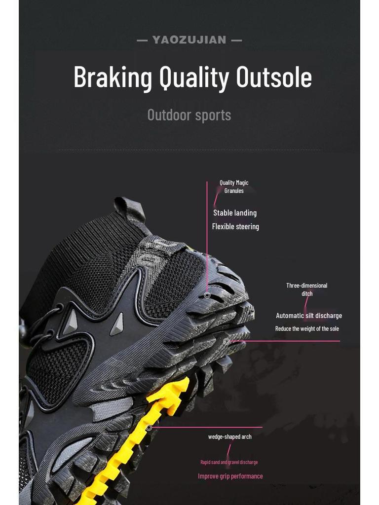 Breathable Plus Size Outdoor Non-slip Hiking & Trekking Shoes for Climbing and Fishing