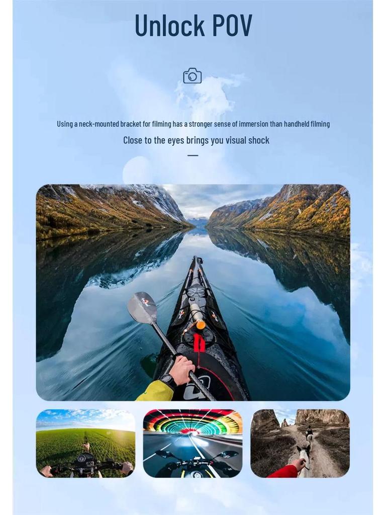 Taixun Magnetic Neck Holder for Insta360 X2/X3, GoPro 11, and Smartphones - Ideal for Cycling and Action Cameras.