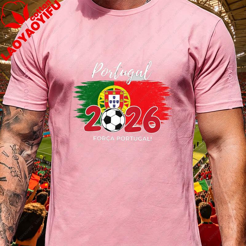 Portugal Quinas Flag Soccer Fan T Shirt Unisex Retro Vintage Football Supporter Casual Streetwear Classic Urban Lifestyle Top