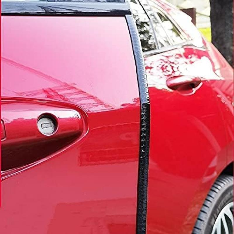 10M/32.8FT Edge Decorative Rubber U-Shaped Channel Strip with Metal Door Edge Protector Car Door Seal