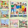 Cartoon Crayon Shin-chan Pillow Covers Cartoon Sofa Decorative Home Double-sided Printing Short Plush Cute Cushion Cover