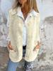 2025 Lambswool Fleece Button Vest Jacket - Autumn/Winter Collection