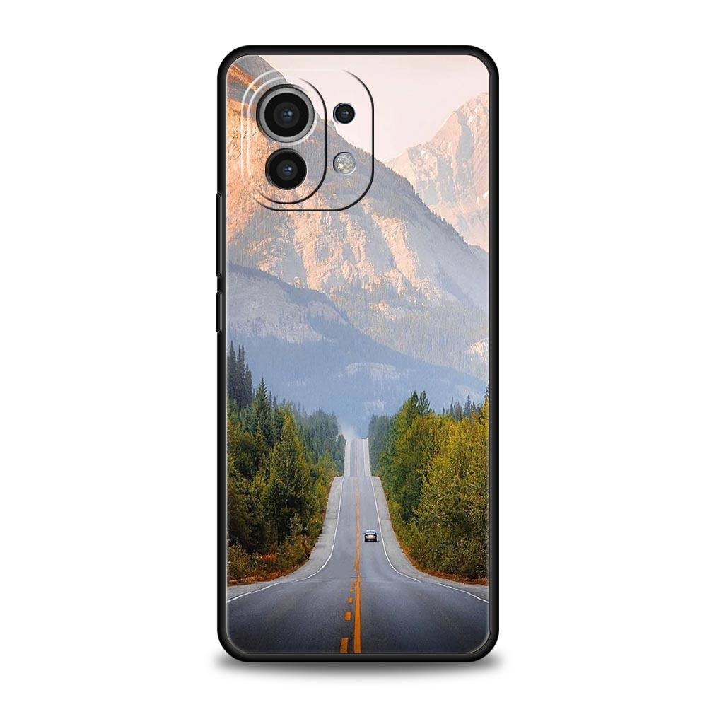 On The Road Scenery Phone Case For Xiaomi Mi 17 15T 15 14 14T 13T 12T Pro 12 13 Lite 5G 11T Poco X6 X7 X5 Pro Soft Cover