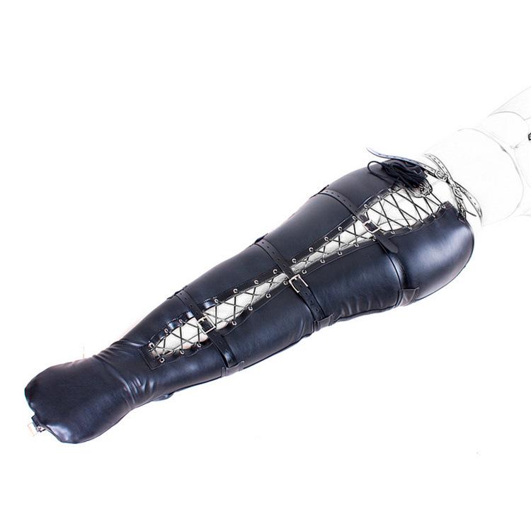 Aisile S.M Black Mermaid Bondage Leather Restraint Outfit