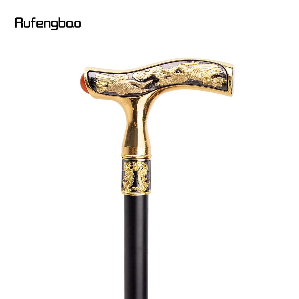 Macara Baston de mers Pietre pretioase roșii Baston decorativ de modă Gentleman Elegant Cosplay Tret de buton Crosier 93cm