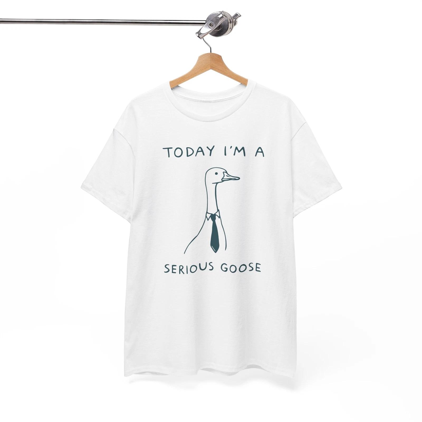 Pun T-Shirt - Clever & Witty Tee Today I m a Serious Goose Shirt 3XL