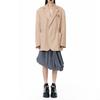 WE11DONE Business Suits Unisex Khaki Suit Collar Moderate Business Suit WD-JK1-22-125-U-BG