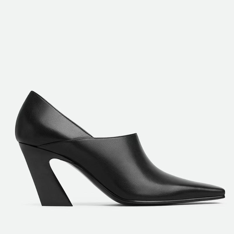 Fashion European American Stone Patterned Thick Heel Square Toe High-heeled Shoes Fashion Runway Commuting Casual Women Single Shoes 42