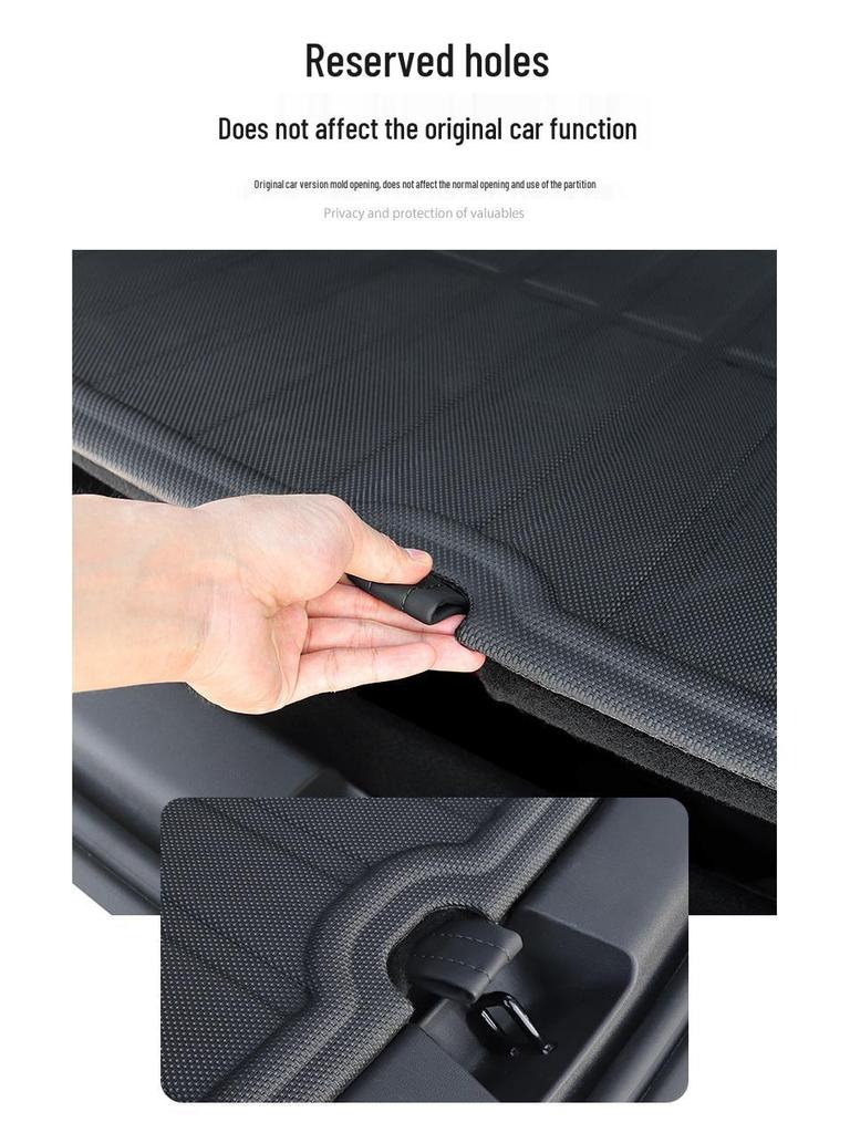 Tesla Model 3/Y Front & Rear Waterproof Trunk Mats - Original TPE Texture Accessories