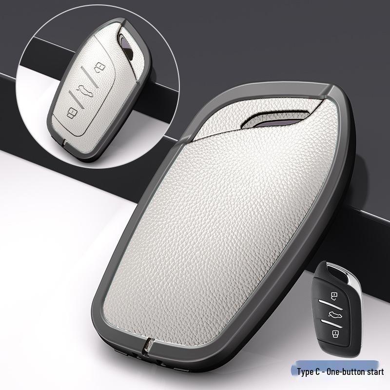 Compatible Metal Key Shell Cover for Roewe RX5 (2016-2020), I6, RX8, RX3, EI5 Models.