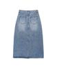 UCLA Women'S Basic Brushed Denim Long Skirt [Md-Indigo](Uc6Ds50)