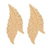 European and American Jewelry Simulation Leaf Leaf Gold Stud Earrings Fashion Simple Niche High Temperament Earrings