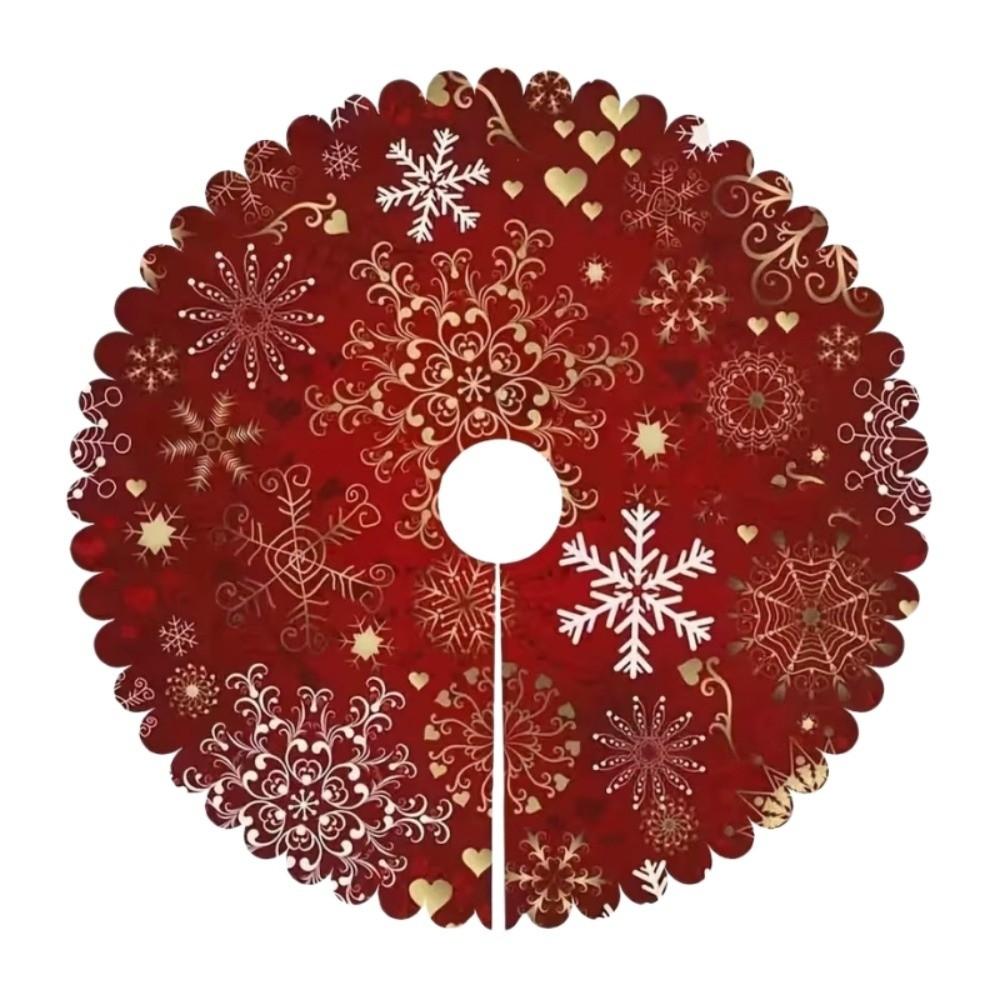 90cm 35in Christmas Tree Skirts Round Xmas Tree Foot Cover Household Christmas Tree Mat  Wedding