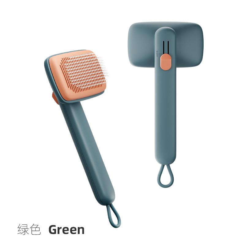 

1PC cat pet comb hair removal needle comb dog comb dog hair removal brush artifact cat comb pet supplies Bread comb зелёный