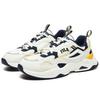 Fila Rayflide Textile, Synthetic Leather Cushioning Lightweight Low Top Casual Shoes Men's White Space Blue F12M242121FCO