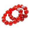 14Mm Large Particle High Quality Pigeon Blood Red Vitreous Natural Chalcedony Agate Bracelet Bracelet