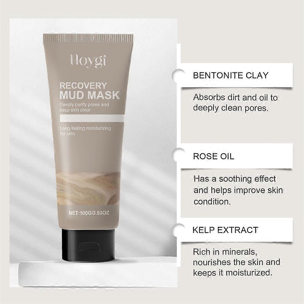 Deep Cleansing Mud Mask Gently Cleanses, Controls Oil, Removes Blackheads, Replenishes Water And Moisturizes