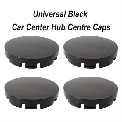 4 DB 55mm/2.17in Autó Kerék Középkupak ABS Műanyag Fekete Autó Felnik Könnyűfém Felni Középagy Középkupak Autó Tartozékok