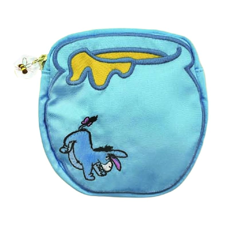 Marimo Craft Winnie the Pooh Honey Pot Series Pouch Eeyore with Acrylic Charm Small Item Case Disney Goods W120 X H120 X D35mm Die-Cut - - - -