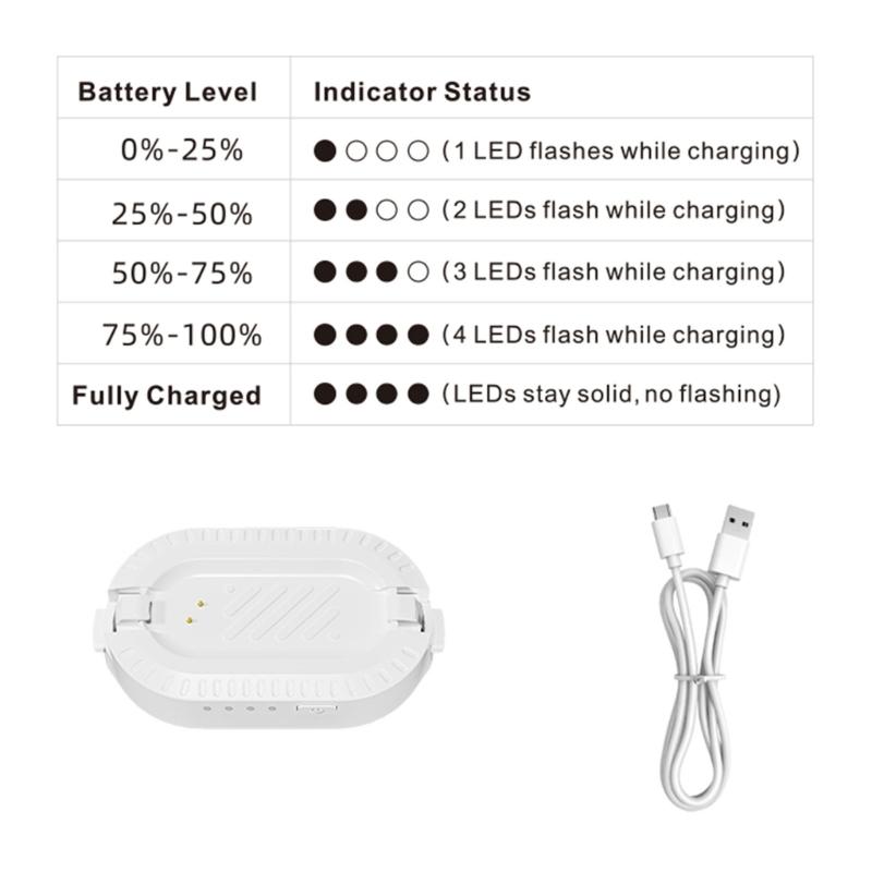 Nabíjecí pouzdro Magnetické uchycení pro kameru GO3/GO 3S 600mAh Bateriový pack Dlouhá výdrž baterie Ochranné prvky