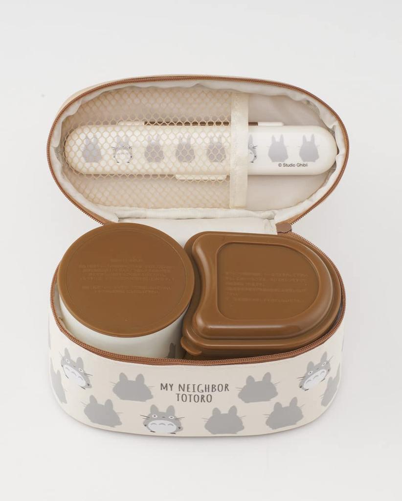Skater Antibacterial Insulated Lunch My Neighbor Totoro Ghibli 560ml Box, Silhouette, Design, (KCLJC6AG-A)
